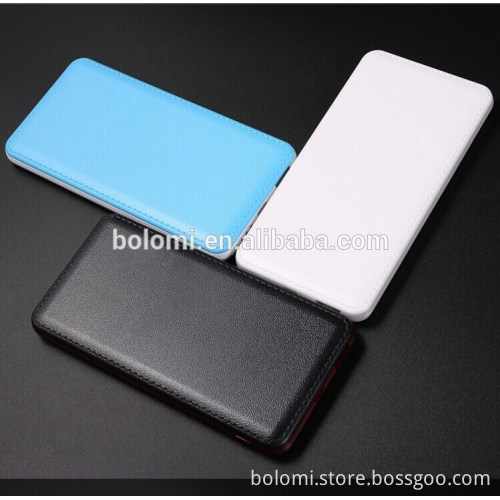 Wholesale Dropshipping Factory Direct Ultra Thin Slim Portable Power Bank Rechargeable Backup Battery Charger